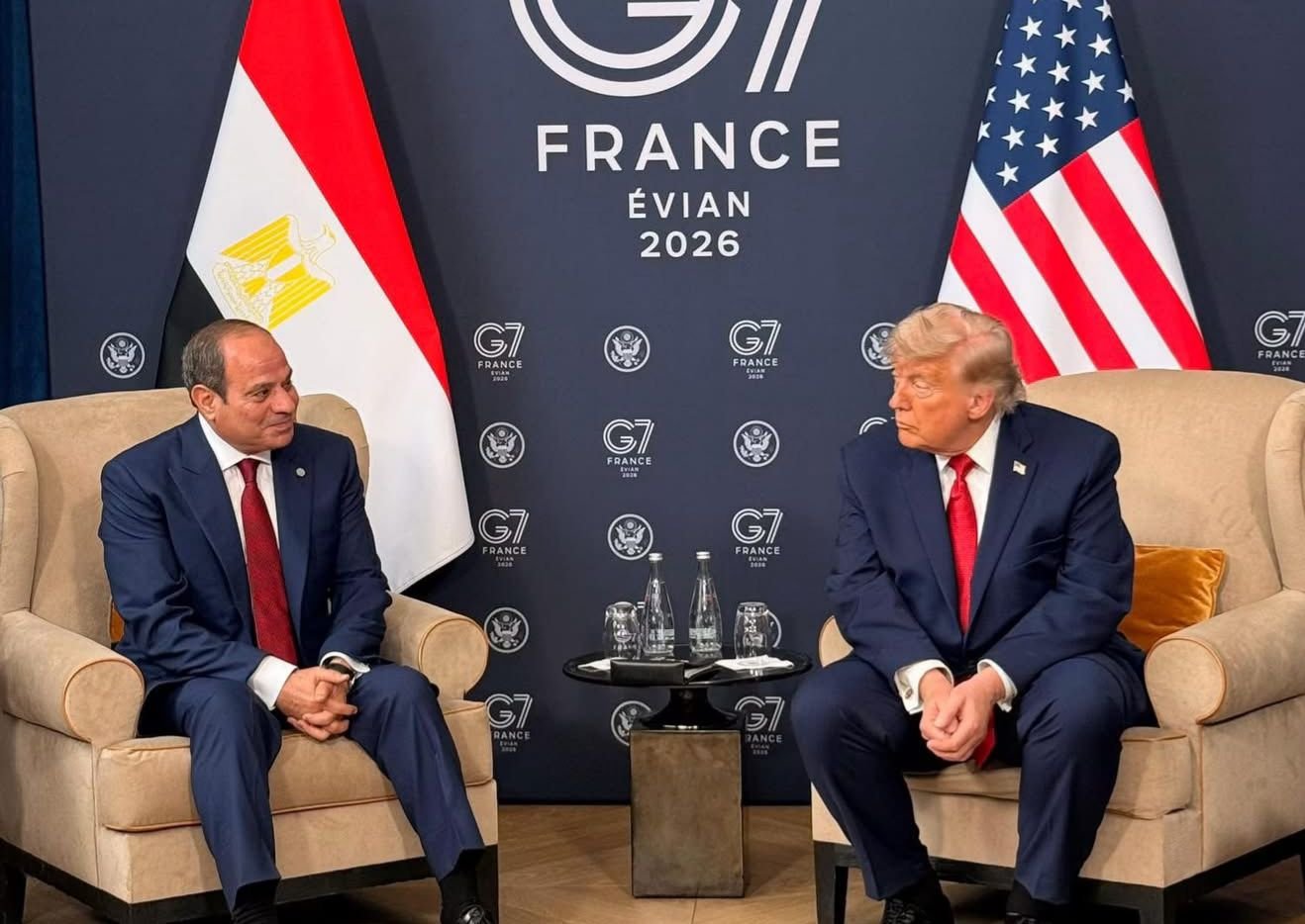 الرئيس السيسي يلتقي رئيس الولايات المتحدة الأمريكية